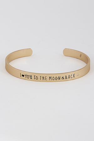 I Love You to The Moon and Back Bracelet 7FAD2